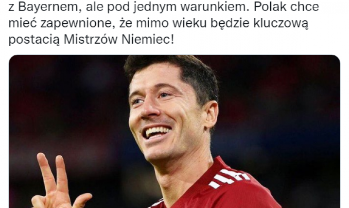 Lewy chętny na PRZEDŁUŻENIE umowy z Bayernem, ale POD JEDNYM WARUNKIEM!